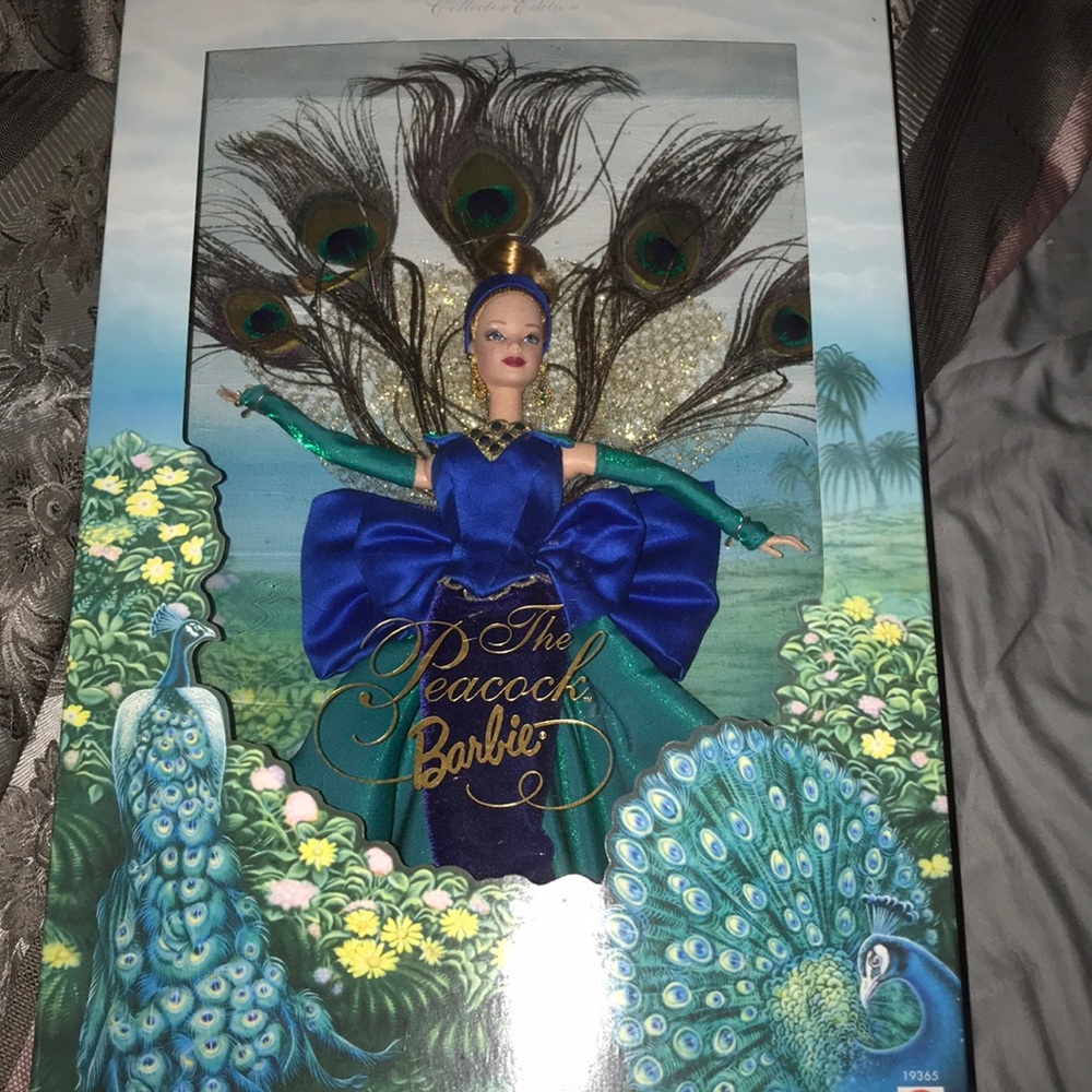The first season peacock Barbie doll